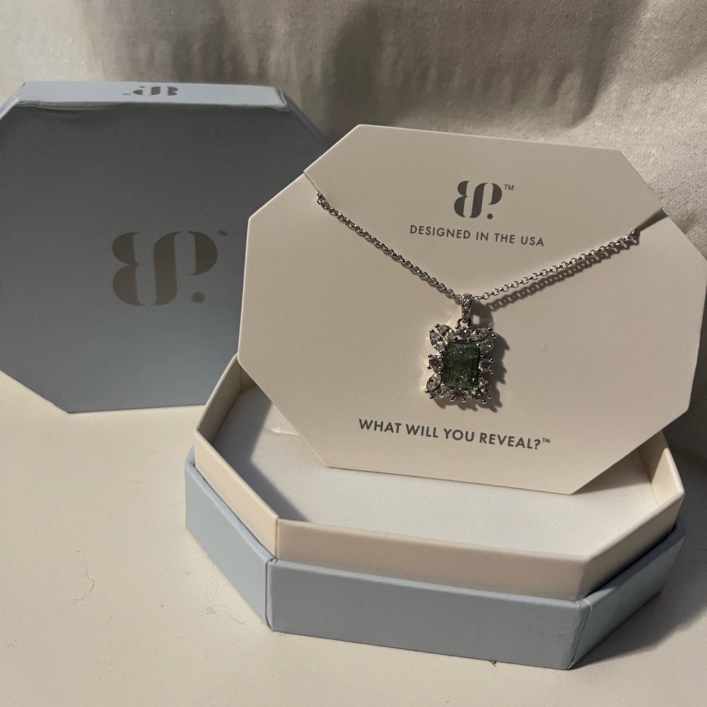 NWT Bomb Party Mint Green Necklace